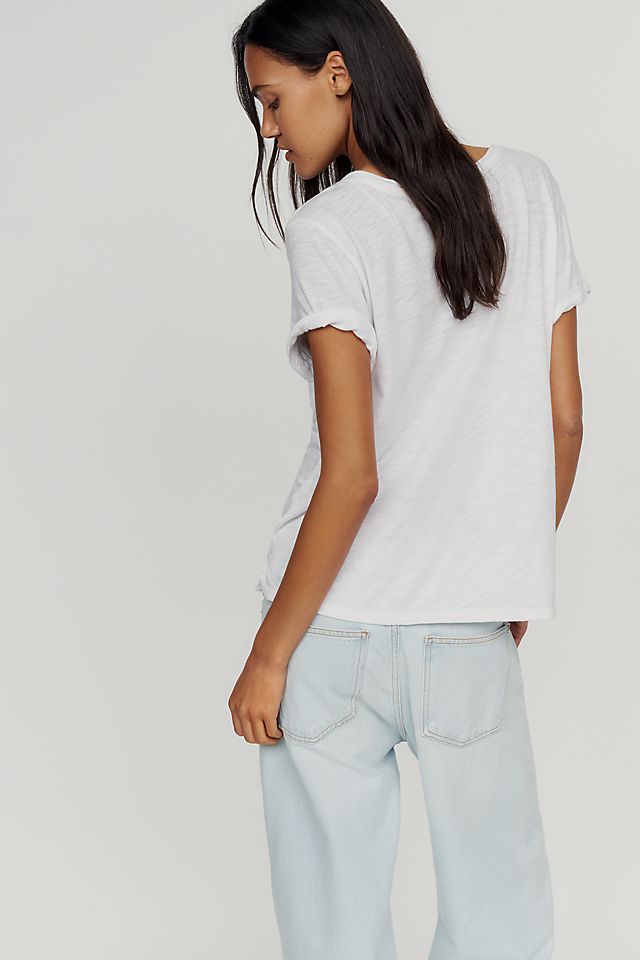 Pilcro Women's Quinn Drapey V-Neck Tee