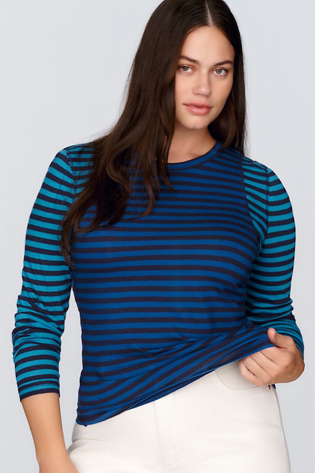Pilcro Women's Teddy Cotton Modal Tissue Tee