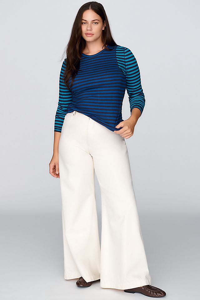 Pilcro Women's Teddy Cotton Modal Tissue Tee