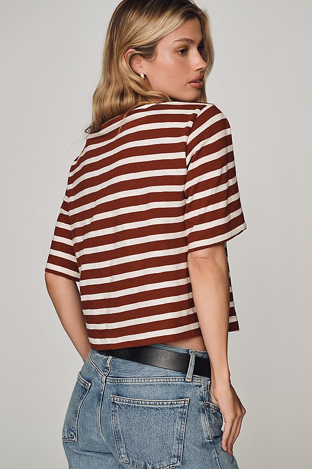 Maeve Women's Corey Cotton Boxy Tee