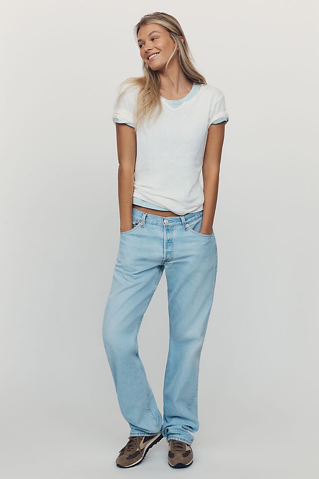 Pilcro Women's Sable Cotton Modal Notched Collar Tee