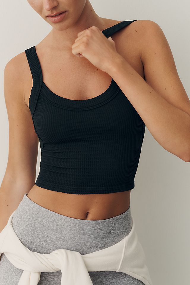 LyreBird Women's Seamless Open Back Ribbed Tank