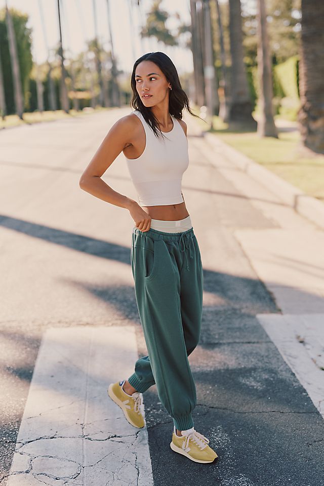 LyreBird Women's Reegan Crew-Neck Crop Racerback Tank